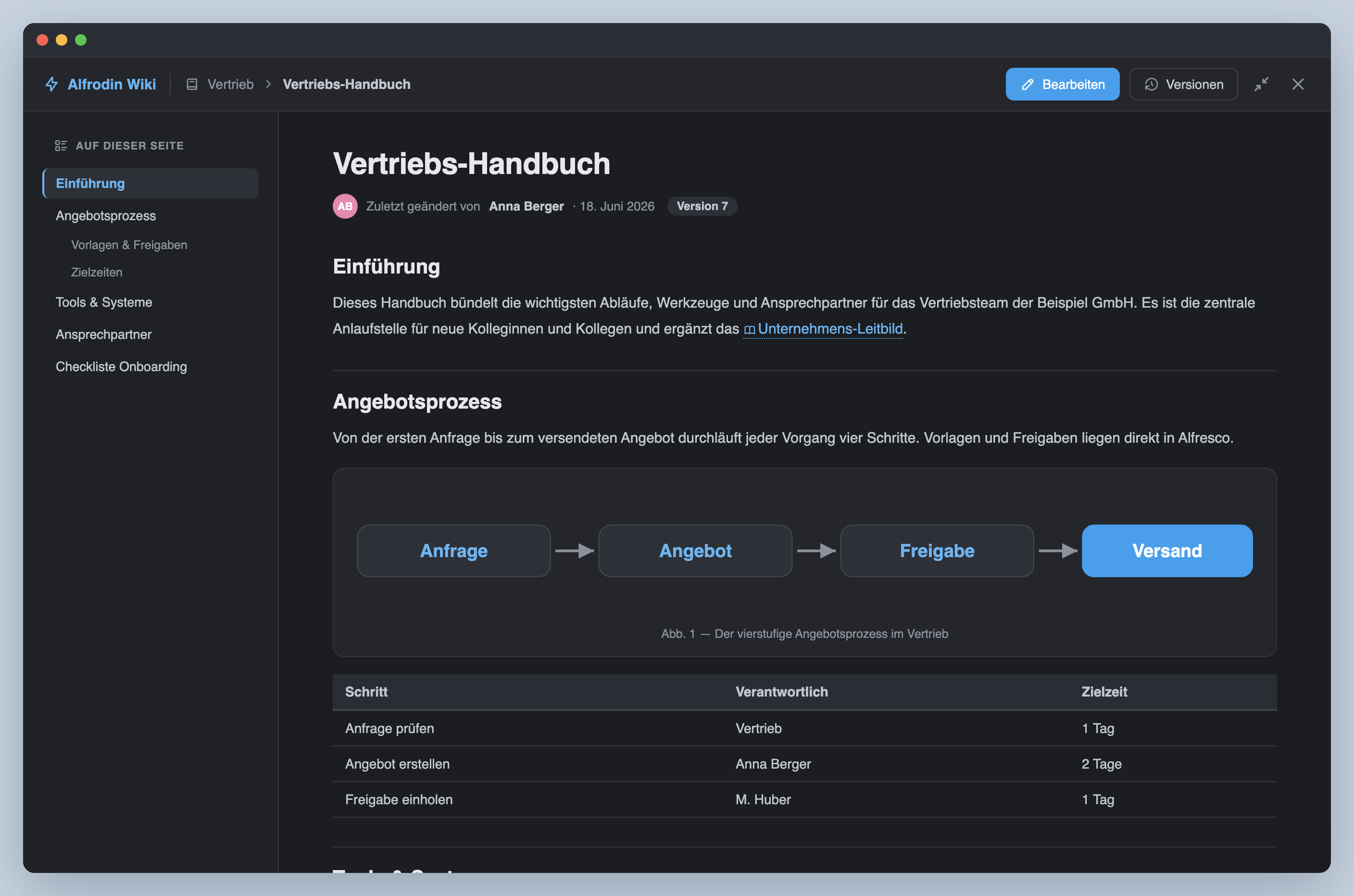 Wiki reader in dark mode