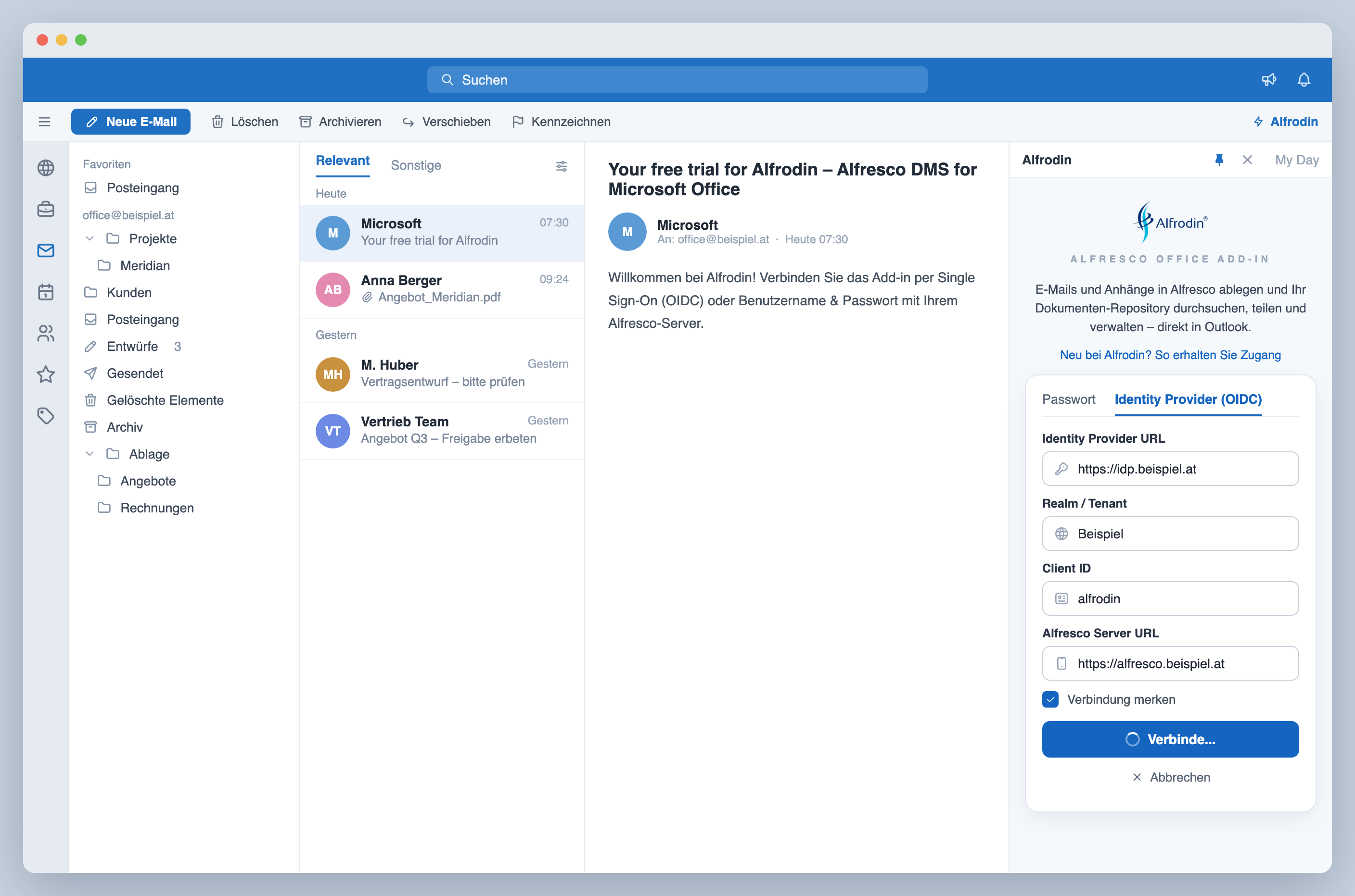 Single sign-on via OIDC